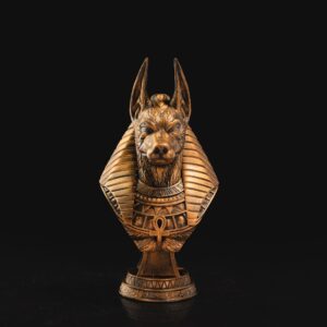 Anubis popiersie złote